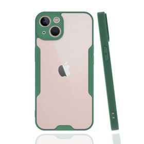 Ceponya Apple iPhone 13 Kamera Korumalı Arkası Şeffaf Silikon Kılıf