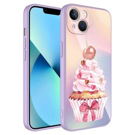 Ceponya Apple iPhone 13 Kamera Korumalı Desenli Sert Silikon Epoksi Kapak Kılıf
