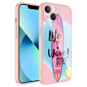 Ceponya Apple iPhone 13 Kamera Korumalı Desenli Sert Silikon Epoksi Kapak Kılıf