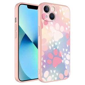 Ceponya Apple iPhone 13 Kamera Korumalı Desenli Sert Silikon Epoksi Kapak Kılıf