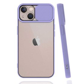 Ceponya Apple İphone 13 Lensi Siyah Kenarlı Kapak Kılıf