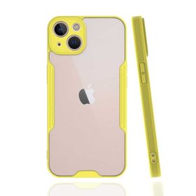 Ceponya Apple İphone 13 Mini Kamera Korumalı Arkası Şeffaf Silikon Kılıf