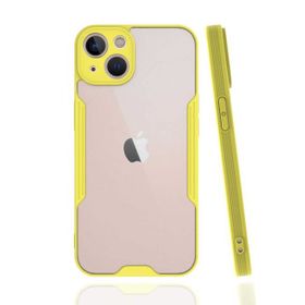 Ceponya Apple İphone 13 Mini Kamera Korumalı Arkası Şeffaf Silikon Kılıf