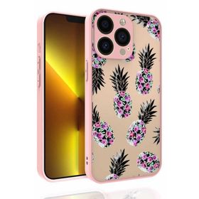 Ceponya Apple İphone 13 Pro Desenli Kamera Korumalı Nora Silikon Kapak Kılıf