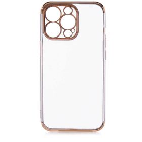 Ceponya Apple iPhone 13 Pro Max Dört Köşeli Lazer Silikon Kapak Kılıf