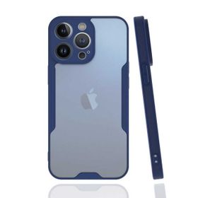 Ceponya Apple İphone 13 Pro Max Kamera Korumalı Arkası Şeffaf Silikon Kılıf