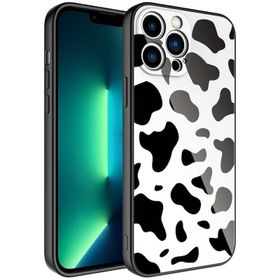 Ceponya Apple iPhone 13 Pro Max Kamera Korumalı Desenli Sert Silikon Epoksi Kapak Kılıf