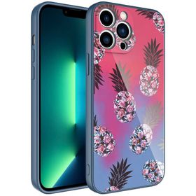 Ceponya Apple iPhone 13 Pro Max Kamera Korumalı Desenli Sert Silikon Epoksi Kapak Kılıf