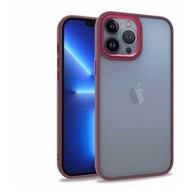 Ceponya Apple İphone 13 Pro Max Kamera Korumalı Mat Renkli Silikon Kılıf