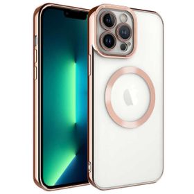 Ceponya Apple iPhone 13 Pro Max Magsafe Wireless Şarj Özellikli Setro Silikon Kılıf