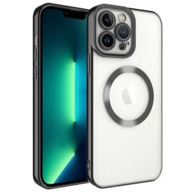 Ceponya Apple iPhone 13 Pro Max Magsafe Wireless Şarj Özellikli Setro Silikon Kılıf