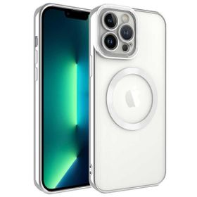 Ceponya Apple iPhone 13 Pro Max Magsafe Wireless Şarj Özellikli Setro Silikon Kılıf
