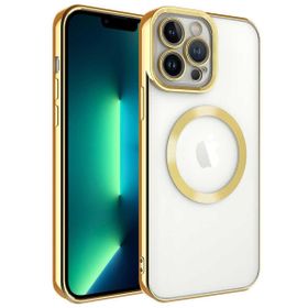 Ceponya Apple iPhone 13 Pro Max Magsafe Wireless Şarj Özellikli Setro Silikon Kılıf