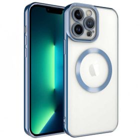 Ceponya Apple iPhone 13 Pro Max Magsafe Wireless Şarj Özellikli Setro Silikon Kılıf