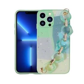 Ceponya Apple iPhone 13 Pro Max Simli Desenli El Askılı Tutacaklı Elsa Silikon Kapak Kılıf