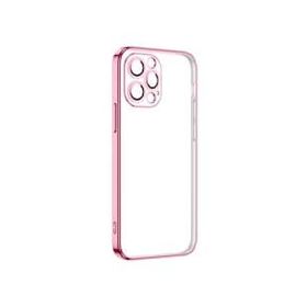 Ceponya Apple İphone 13 Pro Şeffaf Elektroplatin Kamera Korumalı Silikon Kılıf