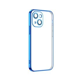 Ceponya Apple İphone 13 Şeffaf Elektroplatin Kamera Korumalı Silikon Kılıf