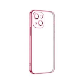 Ceponya Apple İphone 13 Şeffaf Elektroplatin Kamera Korumalı Silikon Kılıf