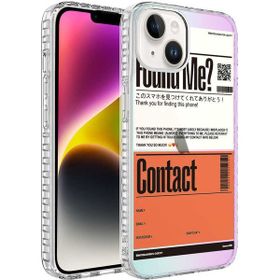 Ceponya Apple iPhone 14 Airbag Kenarlı Renkli Desenli Silikon Elegans Kapak Kılıf