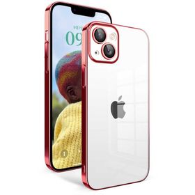Ceponya Apple iPhone 14 Kamera Korumalı Renkli Çerçeveli Zore Garaj Kapak Kılıf