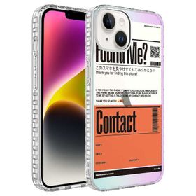 Ceponya Apple iPhone 14 Plus Airbag Kenarlı Renkli Desenli Silikon Elegans Kapak Kılıf