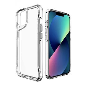 Ceponya Apple iPhone 14 Plus Kamera Çıkıntılı Lüx Şeffaf Silikon Kılıf