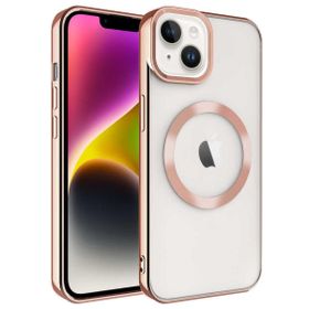 Ceponya Apple iPhone 14 Plus Magsafe Wireless Şarj Özellikli Setro Silikon Kılıf