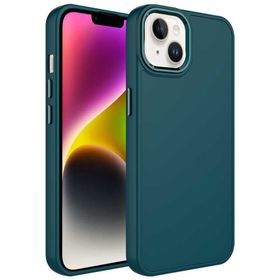 Ceponya Apple iPhone 14 Plus Metal Çerçeve ve Buton Tasarımlı Silikon Zore Luna Kapak Kılıf