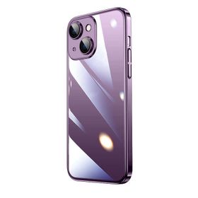 Ceponya Apple iPhone 14 Plus Sert Pc Renkli Çerçeveli Riksos Kapak Kılıf