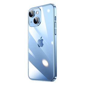Ceponya Apple iPhone 14 Plus Sert Pc Renkli Çerçeveli Riksos Kapak Kılıf