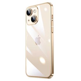 Ceponya Apple iPhone 14 Plus Sert Pc Renkli Çerçeveli Riksos Kapak Kılıf