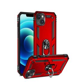 Ceponya Apple İphone 14 Plus Yüzüklü Standlı Manyetikli Armor Zırh Kılıf