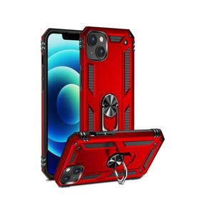 Ceponya Apple İphone 14 Plus Yüzüklü Standlı Manyetikli Armor Zırh Kılıf