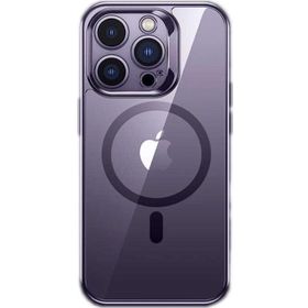 Ceponya Apple iPhone 14 Pro Magsafe Şarj Özellikli Premium Cam Arka Yüzey Benks Electroplated Kapak Kılıf