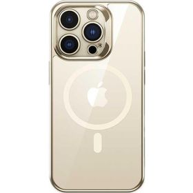 Ceponya Apple iPhone 14 Pro Magsafe Şarj Özellikli Premium Cam Arka Yüzey Benks Electroplated Kapak Kılıf