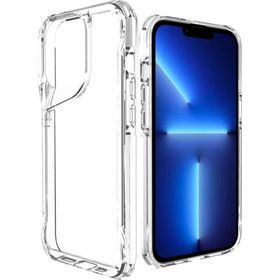 Ceponya Apple iPhone 14 Pro Max Kamera Çıkıntılı Lüx Şeffaf Silikon Kılıf