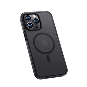 Ceponya Apple iPhone 14 Pro Max Kenarları Silikon Airbagli Mat Arka Yüzey Benks Icesand Kapak Kılıf
