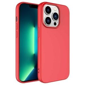 Ceponya Apple İphone 14 Pro Max Lansman Tasarım İç Yüzeyi Kadife Silikon Kılıf
