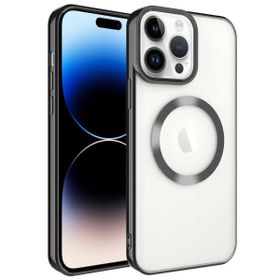 Ceponya Apple iPhone 14 Pro Max Magsafe Wireless Şarj Özellikli Setro Silikon Kılıf
