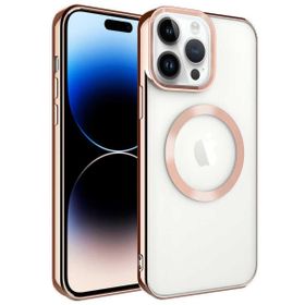 Ceponya Apple iPhone 14 Pro Max Magsafe Wireless Şarj Özellikli Setro Silikon Kılıf