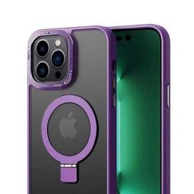 Ceponya Apple iPhone 14 Pro Max Magsafe Wireless Şarj Özellikli Standlı Zore Ting Kapak Kılıf