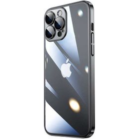 Ceponya Apple iPhone 14 Pro Max Sert Pc Renkli Çerçeveli Riksos Kapak Kılıf