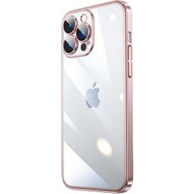 Ceponya Apple iPhone 14 Pro Max Sert Pc Renkli Çerçeveli Riksos Kapak Kılıf