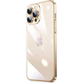 Ceponya Apple iPhone 14 Pro Max Sert Pc Renkli Çerçeveli Riksos Kapak Kılıf