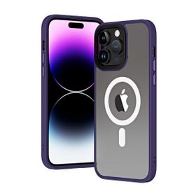 Ceponya Apple iPhone 14 Pro Max Wireless Şarj Özellikli Hibrit Magsafe Kapak Kılıf