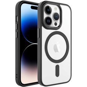 Ceponya Apple iPhone 14 Pro Wireless Şarj Özellikli Krom Magsafe Silikon Kapak Kılıf