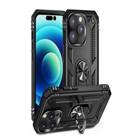 Ceponya Apple İphone 14 Pro Yüzüklü Standlı Manyetikli Armor Zırh