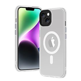 Ceponya Apple iPhone 14 Wireless Şarj Özellikli Hibrit Magsafe Kapak Kılıf