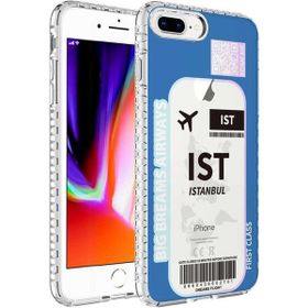 Ceponya Apple iPhone 7 Airbag Kenarlı Renkli Desenli Elegans Silikon Kılıf
