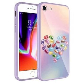 Ceponya Apple iPhone 7 Kamera Korumalı Desenli Sert Silikon Epoksi Kapak Kılıf